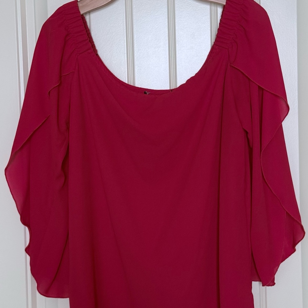 Elegant Red Women's Top